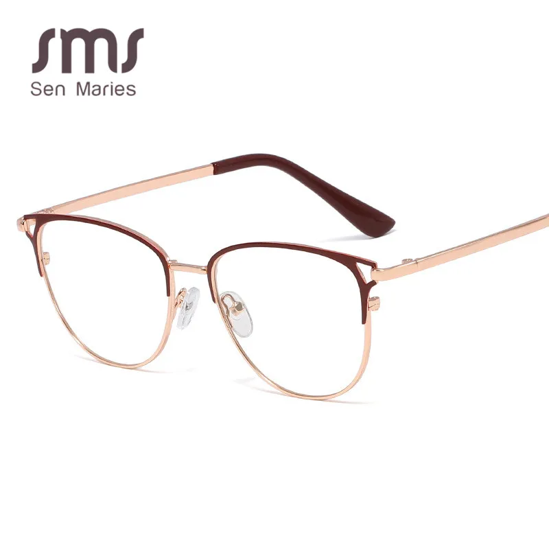 Мужские и женские очки в металлической оправе винтажные плоские зеркальные