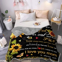3d summer comforter a letter to mother 3d printed duvet soft breathable hypoallergenic fade resistant quilt