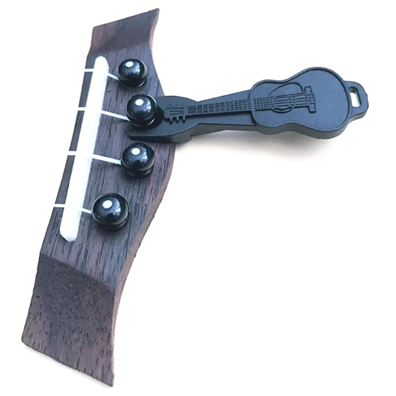 

Acoustic Guitar Bridge Pin with Bridge Pin Remover Tail Nail White Black Nail Set