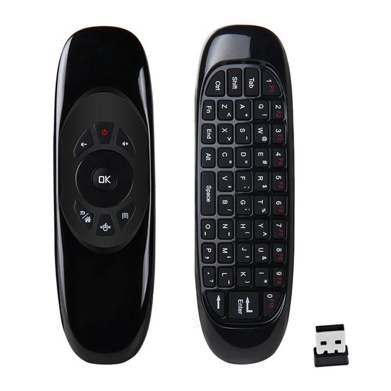 Беспроводная мини клавиатура Air Mouse C120 с подсветкой 7 видов цветов 2 4G для Android TV Box