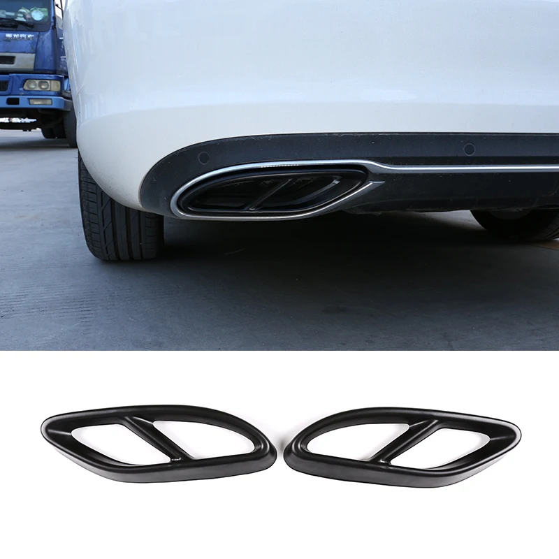 Матовый черный для Mercedes Benz GLC A B C E Class X253 W205 Coupe W213 W176 W177 W246 2016-2019 крышка выхлопной