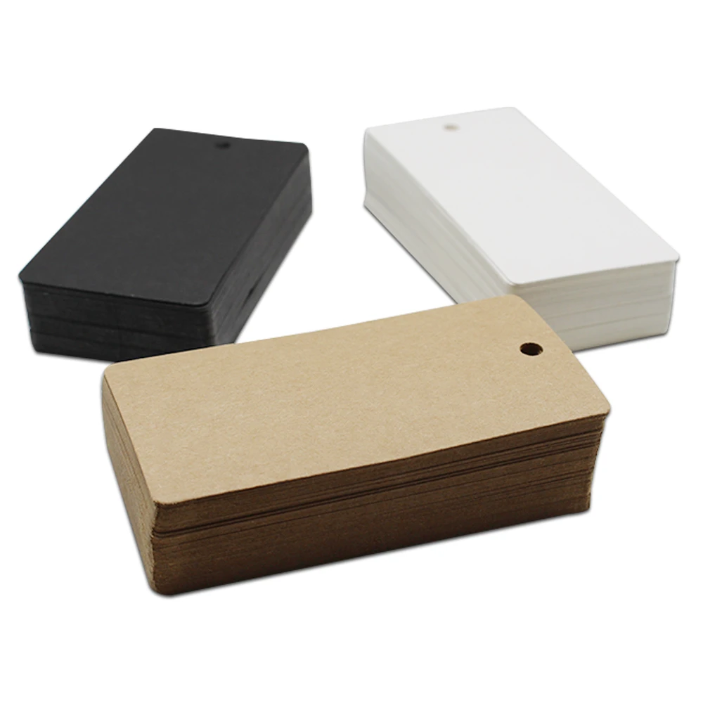 Wholesale 1000Pcs/Lot 5*10cm Kraft Paper Wedding Party Gift Tag Card Rectangle Blank Tags Luggage Label Clothing Price Hang | Дом и сад