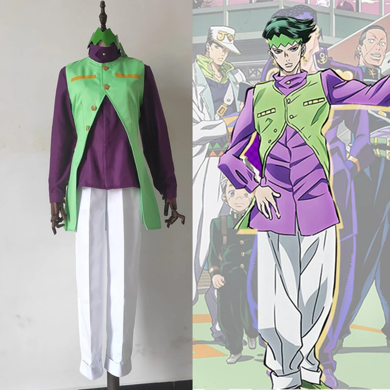 

Cosplaydiy JoJo's Bizarre Adventure Diamond Is Unbreakable Cosplay Rohan Kishibe Costume Outfits Purple Halloween Custom Made