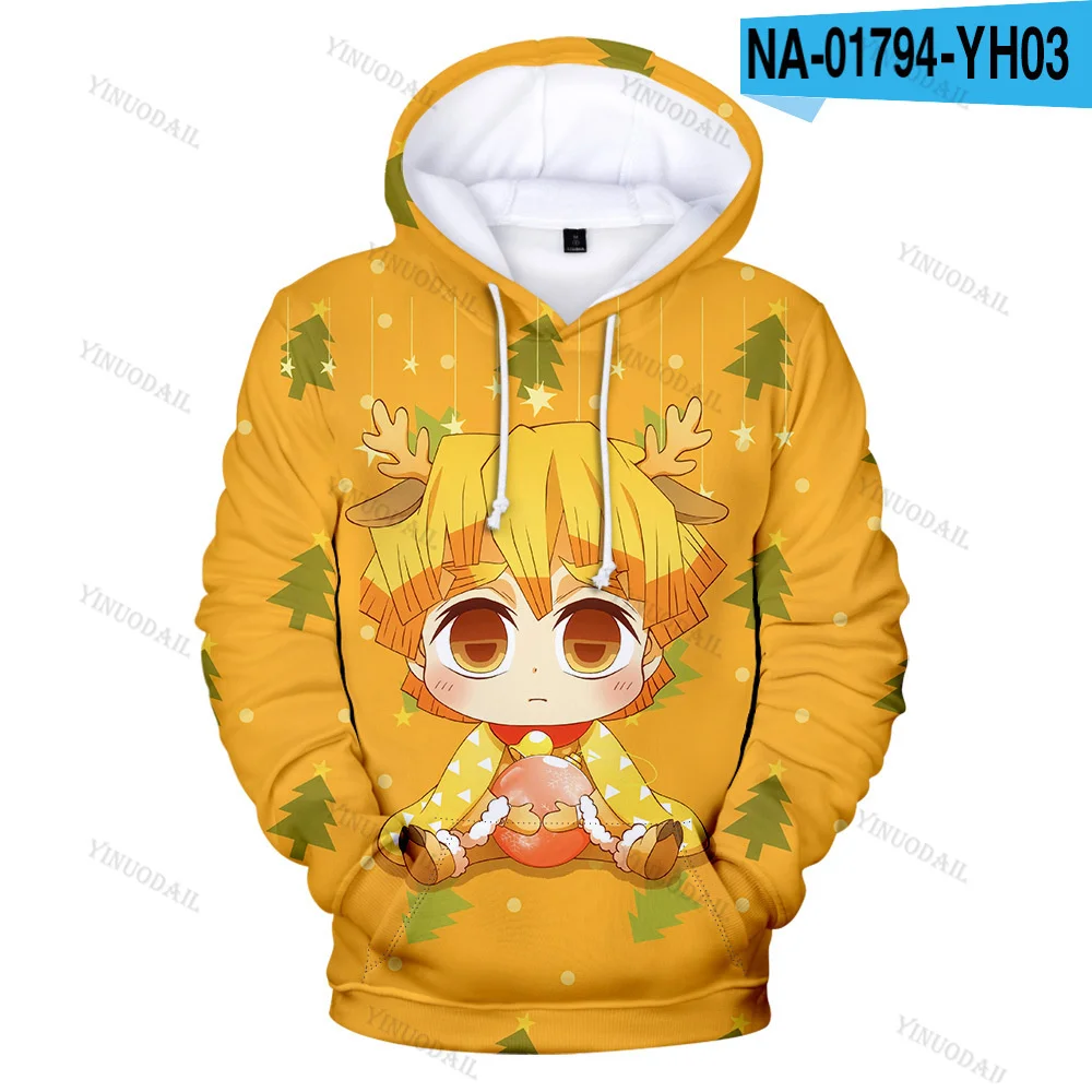 

Demon Slayer Hoodies Kids Hot Sell 3D Boy Clothes Children Clothing Long Sleeve Casual Sweatshirts Costumes Cosplay Costumes