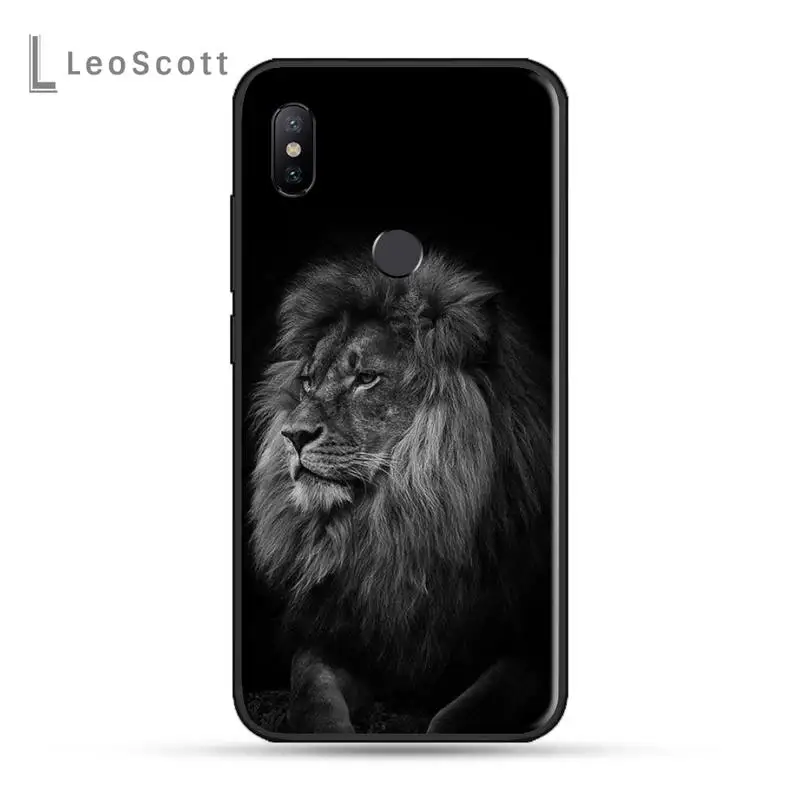 

Animals The Lion Phone Case For xiaomi Redmi 5 5A plus 7A 8 note 2 3 4 5 5A 6 7 GO K20 A2