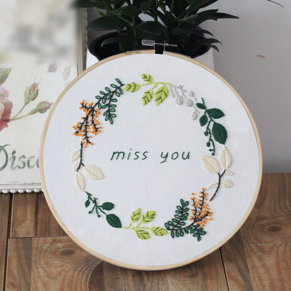 

1pcs Beginners DIY Embroidery Kit Flower Pattern Cross Stitch Kit DIY Material Package Craft Cross Stitch Kit Sewing Craft Kit