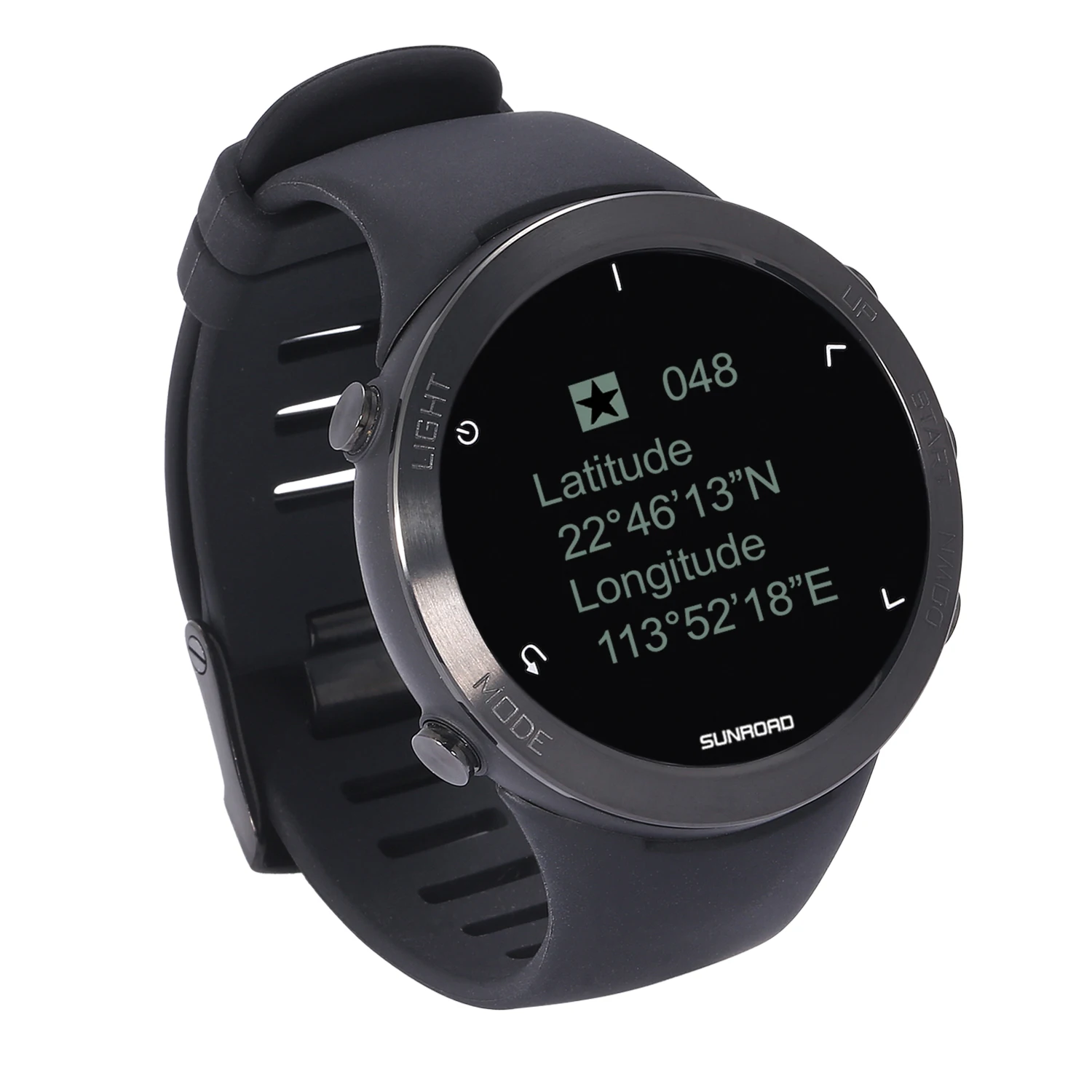 Цифровые спортивные мужские часы SUNROAD с высотомером барометром пульсометром