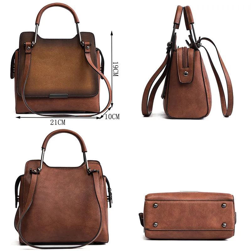 Винтажные матовые сумки через плечо для женщин сумка мессенджер женская тоут