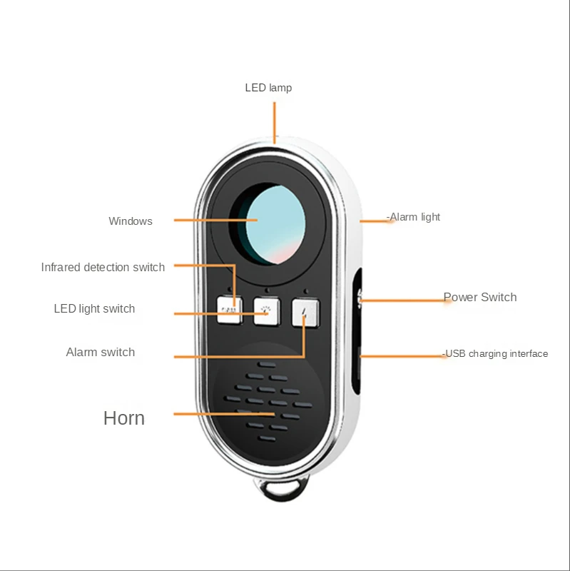 

Ymesy 2021 S200 Anti-Surveillance Camera Detector Anti-sneak Shooting Hotel Infrared Detector for Anti-spy Shooting Equipment