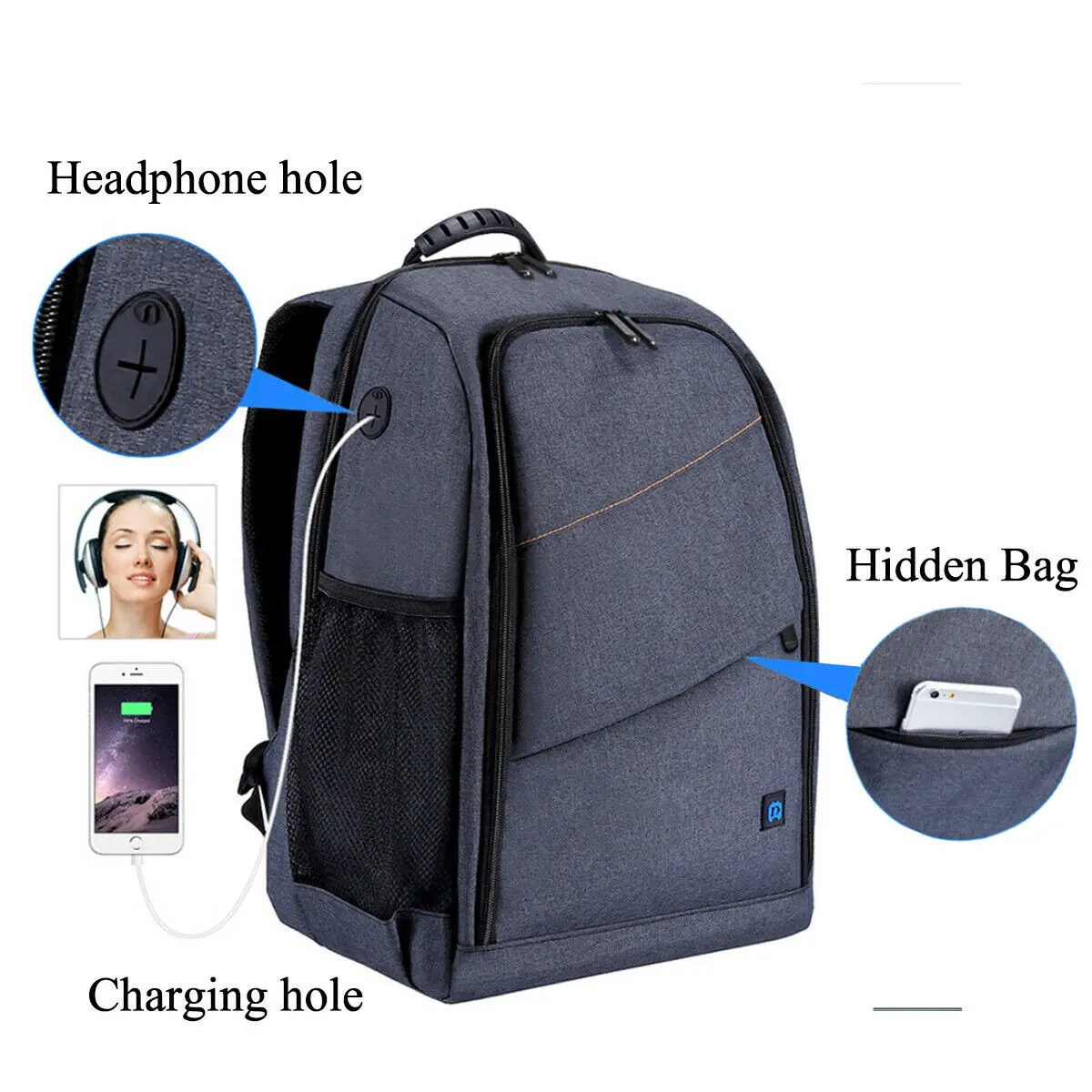 

Gift Rain Cover Camera Bag Camera Backpack for Nikon Canon SLR Backpack Digital Dslr Bag Waterproof Shockproof Breathable