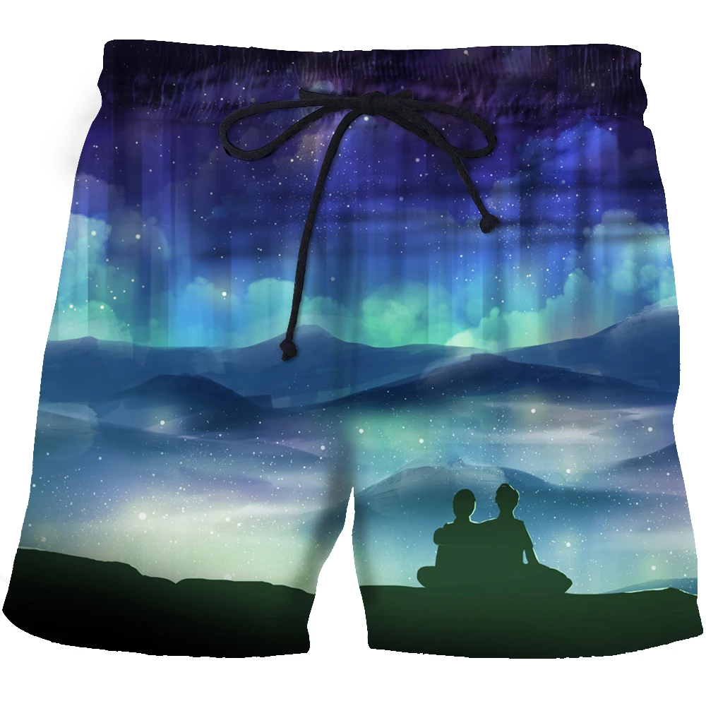 

Hot selling 3D quick-drying summer men's swimwear men's waterfall beach shorts men's shorts swimming trunks surfing S-6XL