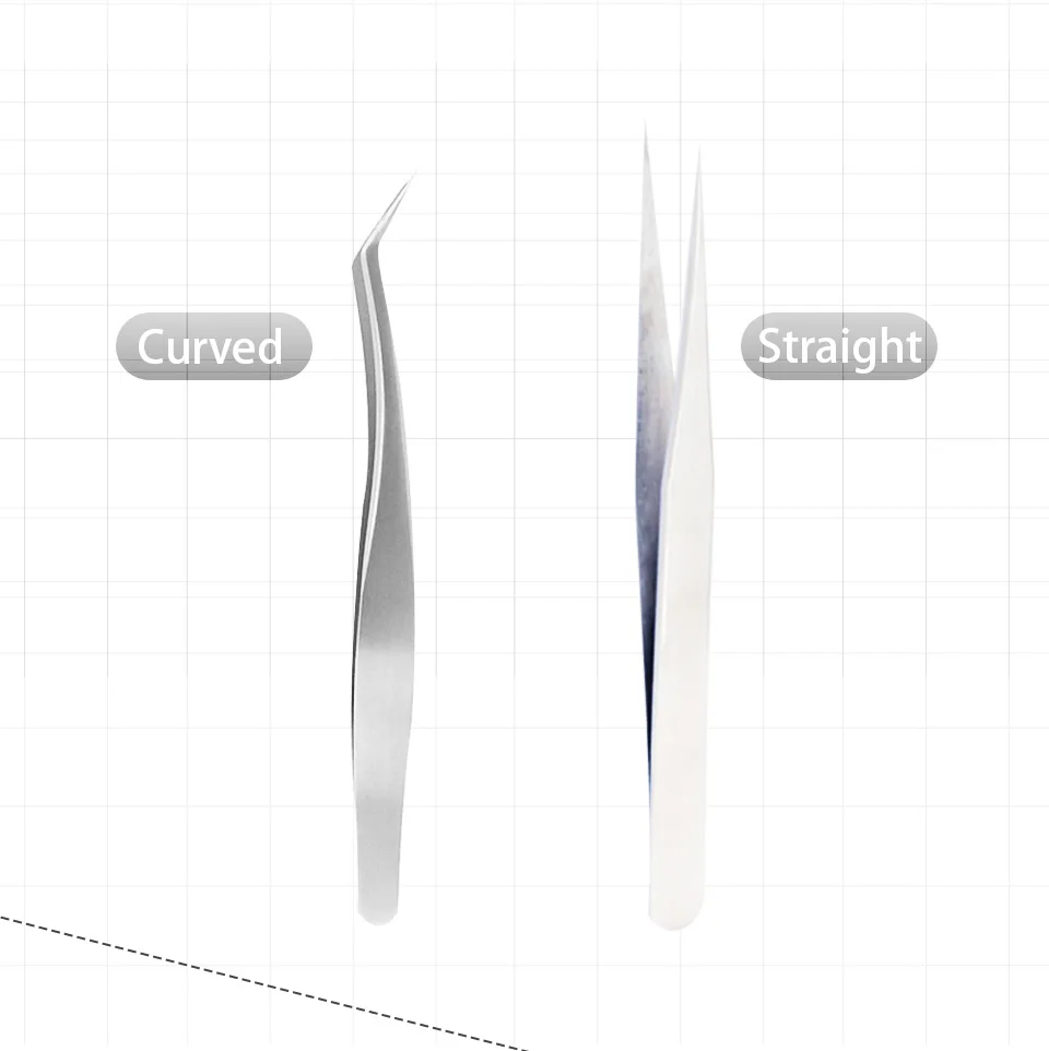 Пинцет для наращивания ресниц Thinkshow 2 пары все размеры зажим удаления волос на