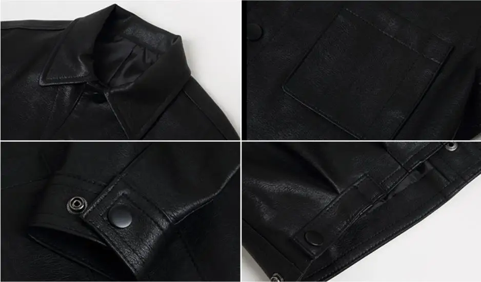 

Children girls black Pu leather jackets 2019 spring autumn new loose leather coats for baby kids outerwear tops 3-10Y ws1083