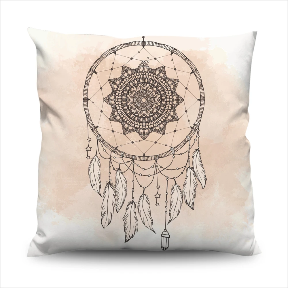 Индийский винтажный Чехол для подушки декоративный чехол 3D постельное белье 45x45