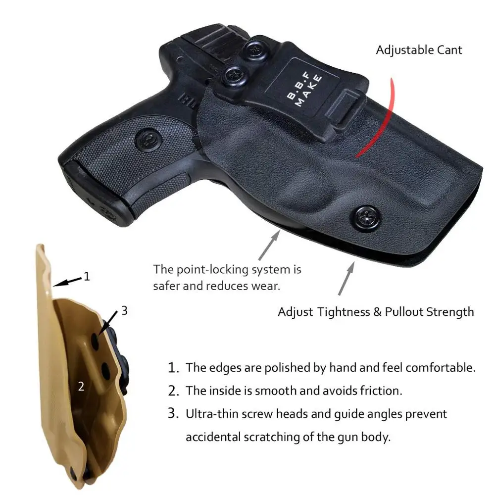 B.B.F Make IWB KYDEX кобура на заказ подходит: Ruger LC9 S Пистолет Чехол внутри скрытый пояс