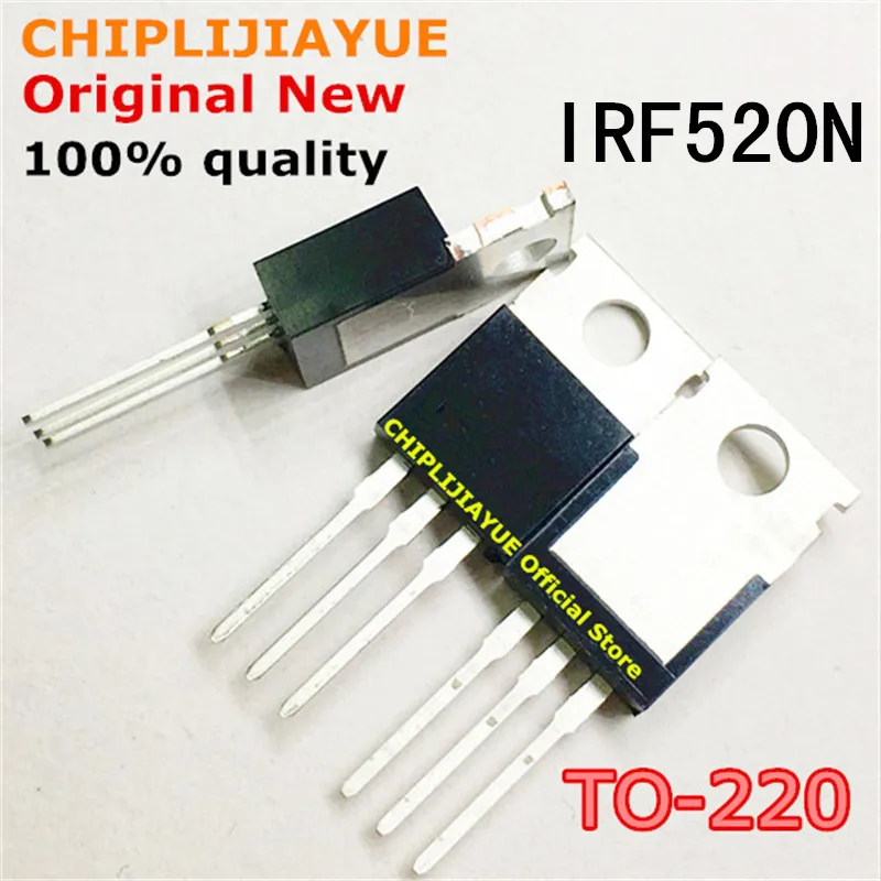 Набор микросхем IRF520N TO220 520 IRF520 IRF520NPBF TO 220 новый и оригинальный 10 шт.|work work|ic chip100 pcs |
