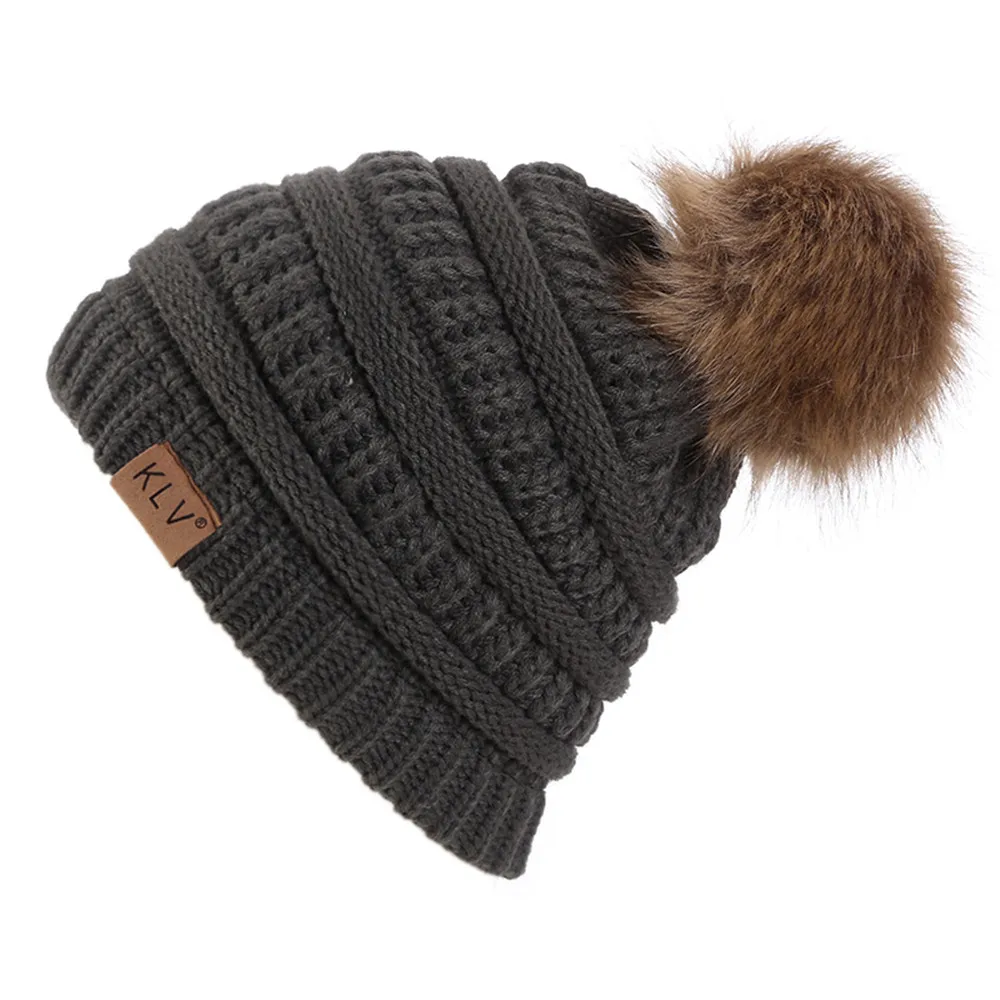 

NEW!Unisex Baggy Beanie Winter Hat For Women Ear Warm Wool Knit Ski Caps Outdoor Fashion Chapeau Fast Delivery