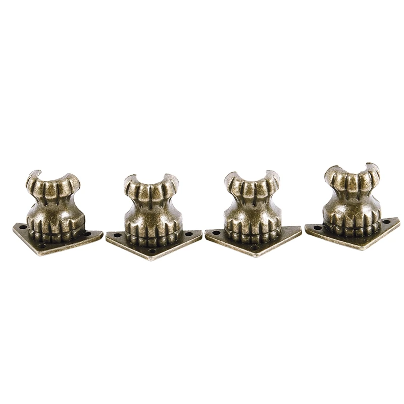 HOT-4PCS антикварная фурнитура деревянная шкатулка для украшений чехол ног Угловой