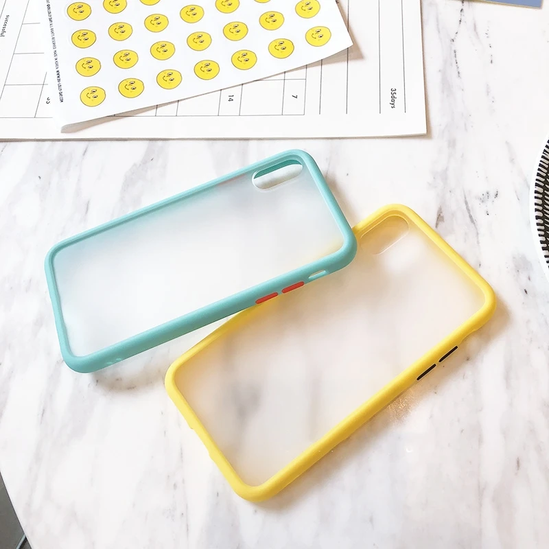 Ударопрочный жесткий чехол XBXCase для iPhone 11 Pro Max XS X XR SE 2 гибридные цветные матовые