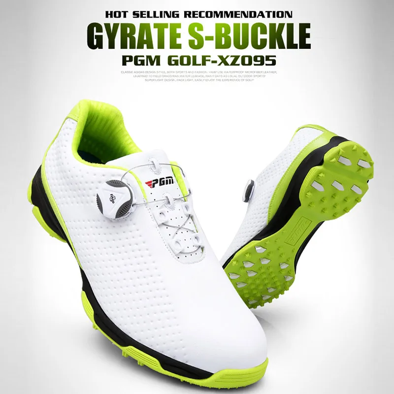 

Hot Selling Golf Golf Shoes Men Sports Waterproof Shoes Breathable Knobs Buckle Anti-slip Training Sneakers