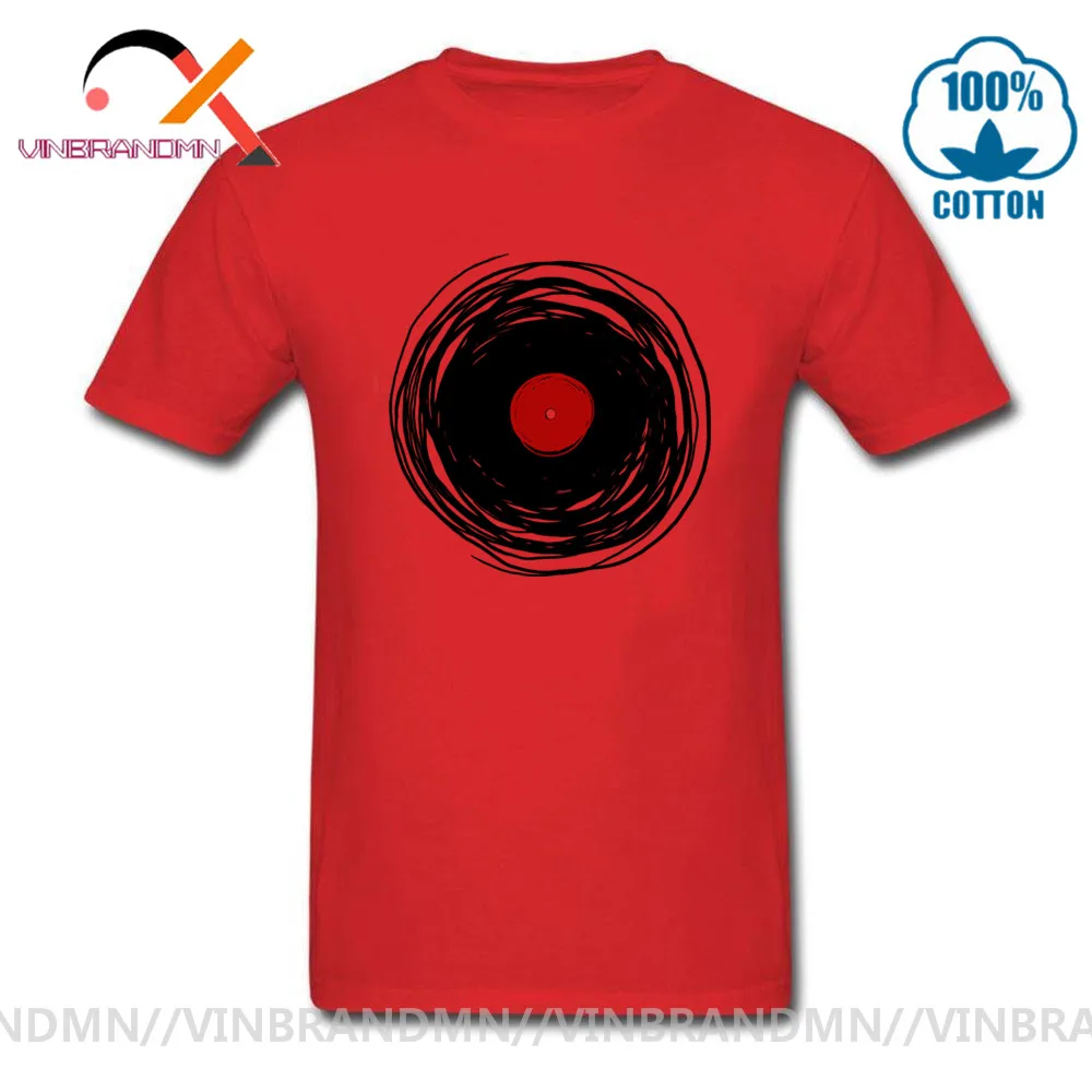 Футболка с уникальным дизайном мужские футболки виниловой пластиной в стиле