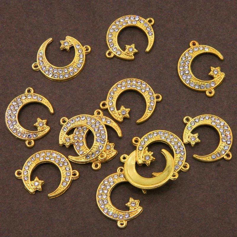 Подвеска в виде Луны с двумя отверстиями 6 шт. | Украшения и аксессуары