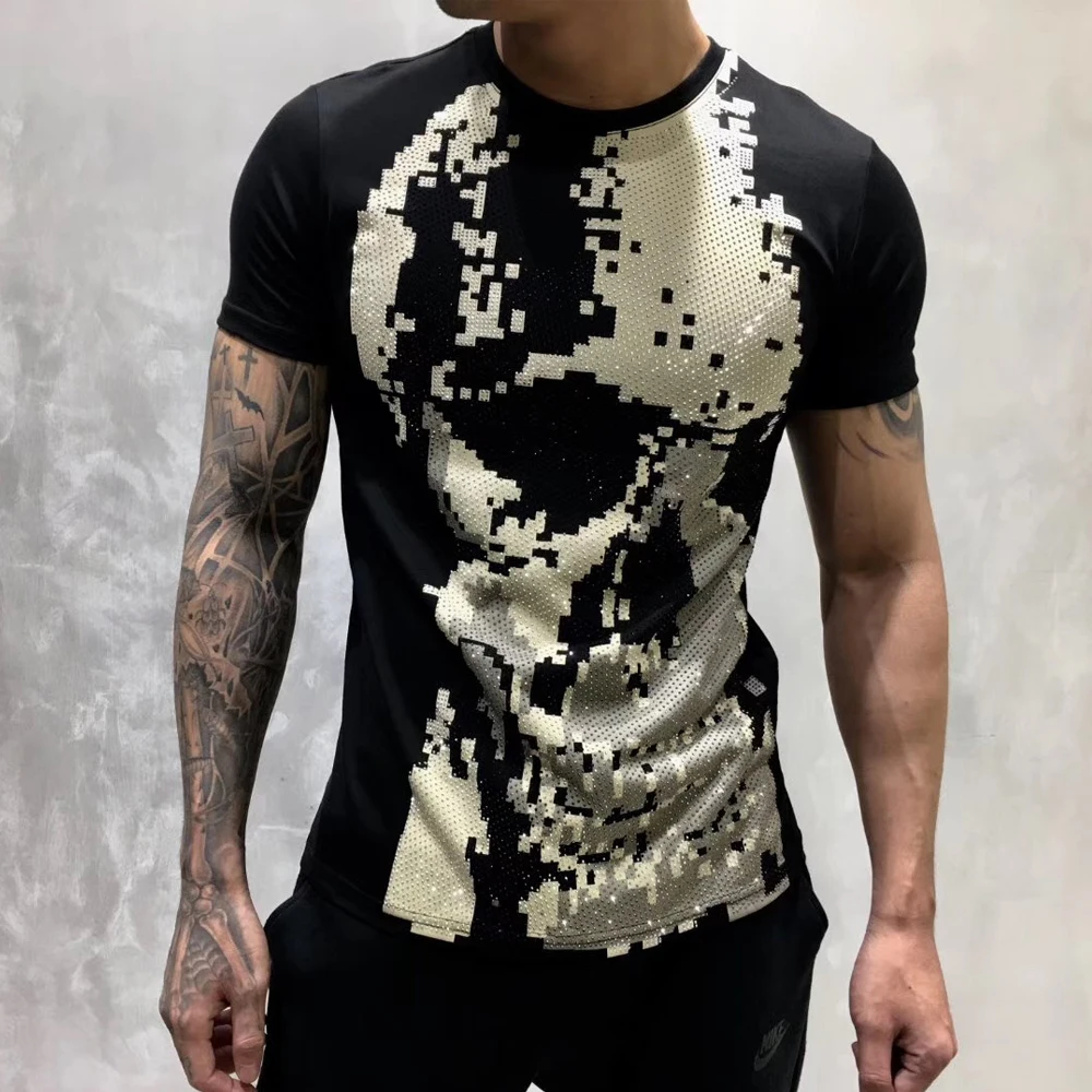 Упаковка ПП-пакета! Мужская Дизайнерская футболка мужская летняя новая 100% хлопок