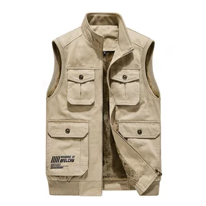Men's Vest Autumn And Winter Casual Vest Men's Plus Velvet Padded Vest Jacket 2021 New Style Men's Clothing 10 item image