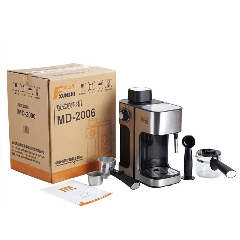 

Steam-Type Commercial Coffee Machine Instant Grinding Automatic Milk Bubble Fancy Coffee Machine220v