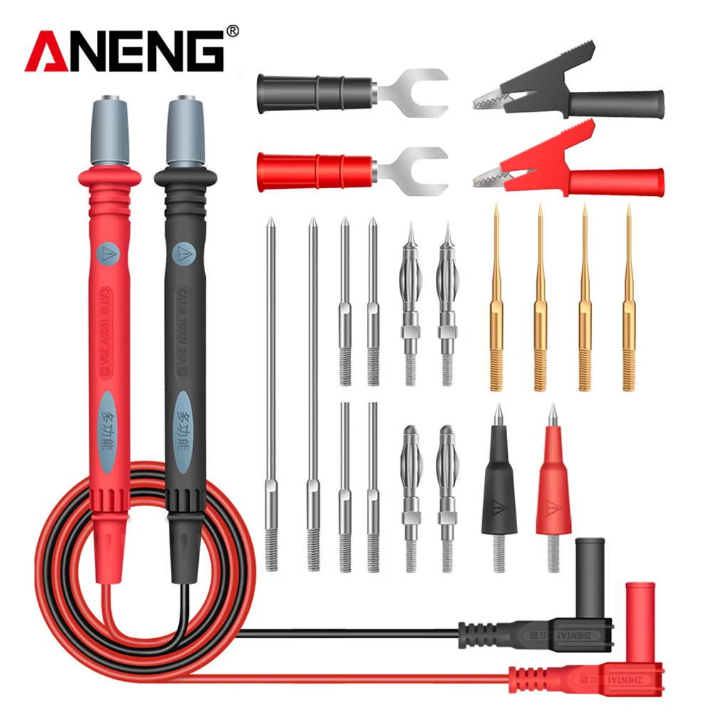 Цифровой мультиметр 22 в 1 зонд игольчатый электрические портативные тестовые