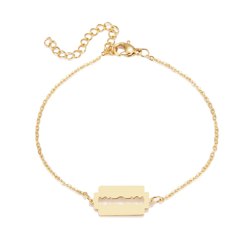 Женский браслет DGIDDK из нержавеющей стали украшение в виде лезвия не