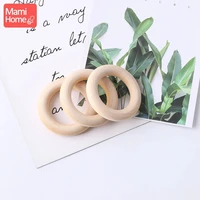 mamihome 1053pc maple wooden ring wood teething children goods diy for nursing necklace rattles wooden blank rodent bpa free