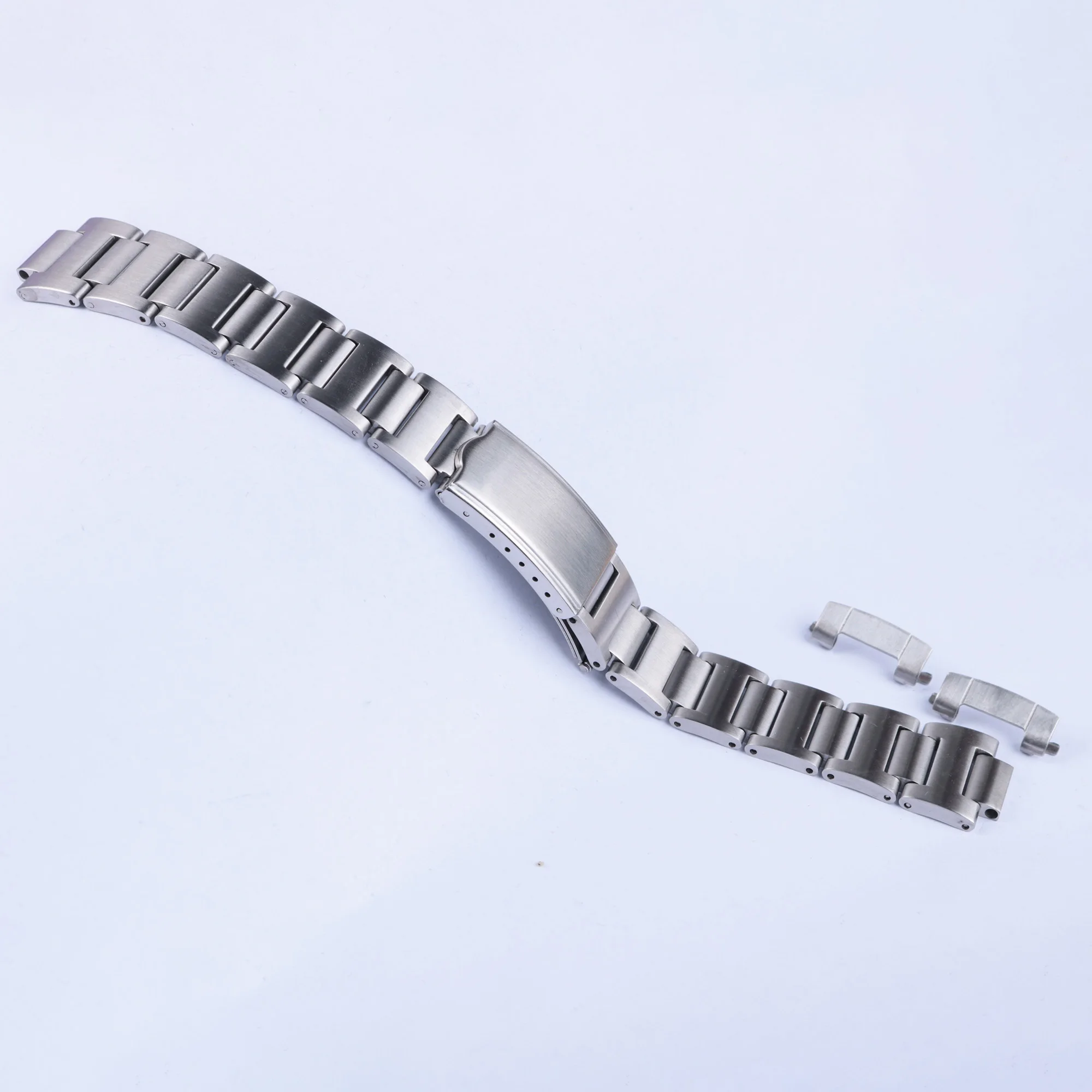 19mm vintage 316L hohl gebogene ende armband band armband für seiko uhr 6139-6002 6000 6001 6005 6032 chrono