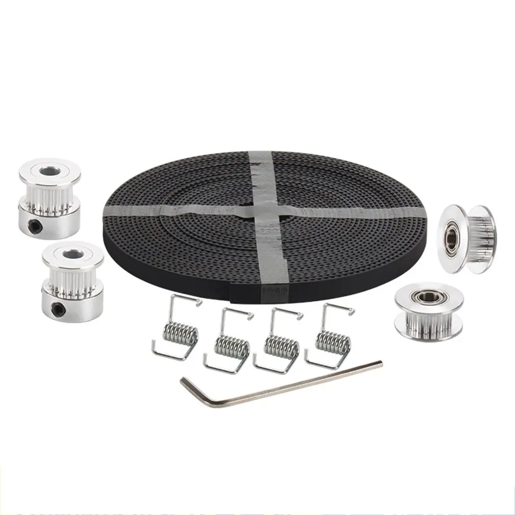 Набор зубчатый ремень колесо GT2 синхронное 20 перфорация 5 + Ремень ГРМ Натяжное 4