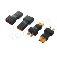 2pairs no wires xt30 to t plug deans style female male adapter wireless connector for rc fpv drone car lipo nimh charger esc