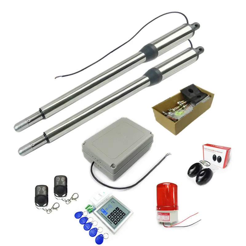 

PKM-C01 Dual Swing Gate Opener Kit,wireless keyboard,GSM, Remote control QTY, Flash light & Photocell Optional