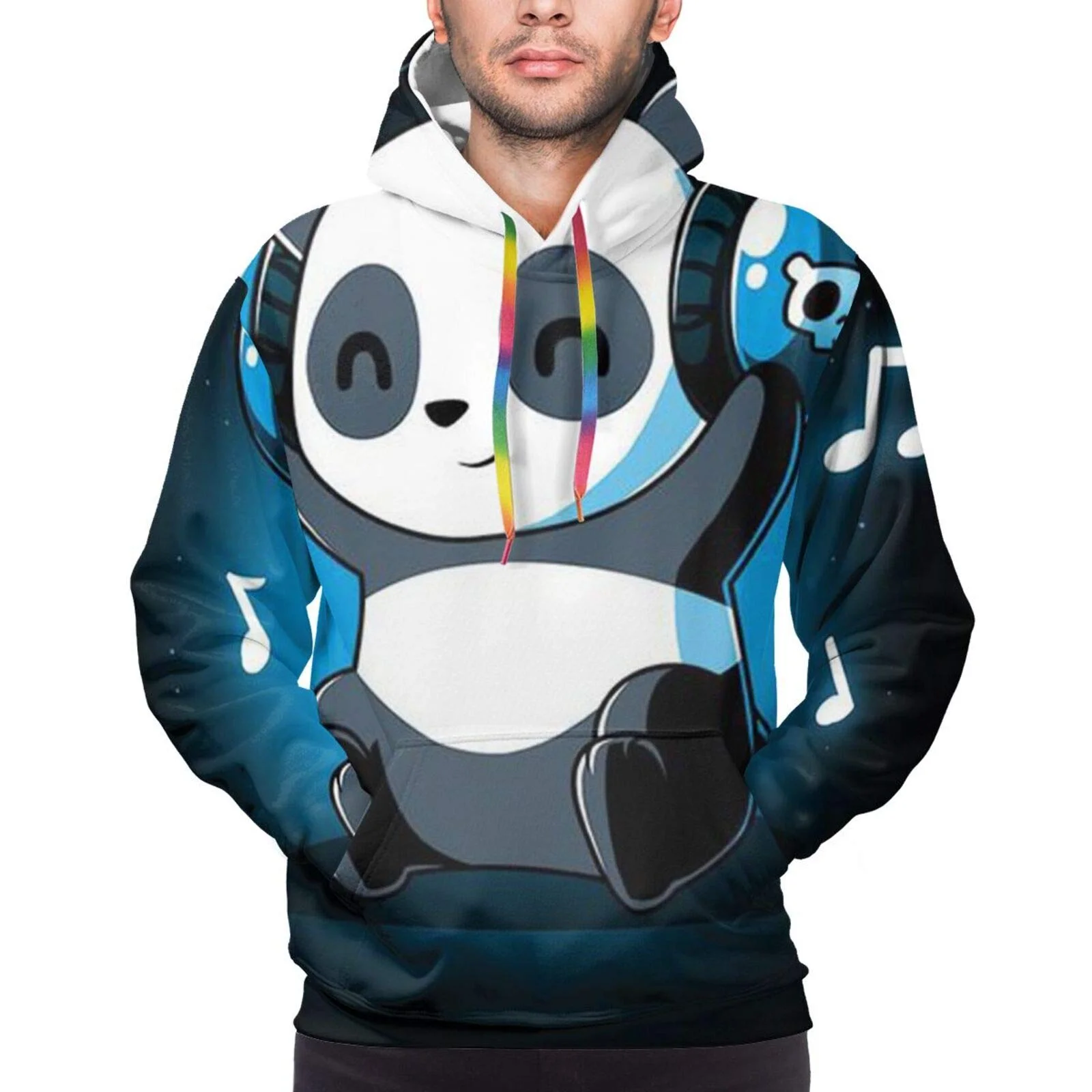 

Men's Sports Hooded Sweatshirt All-match Trend Panda Fashion 2021 New Long-sleeved Hooded Sportswear