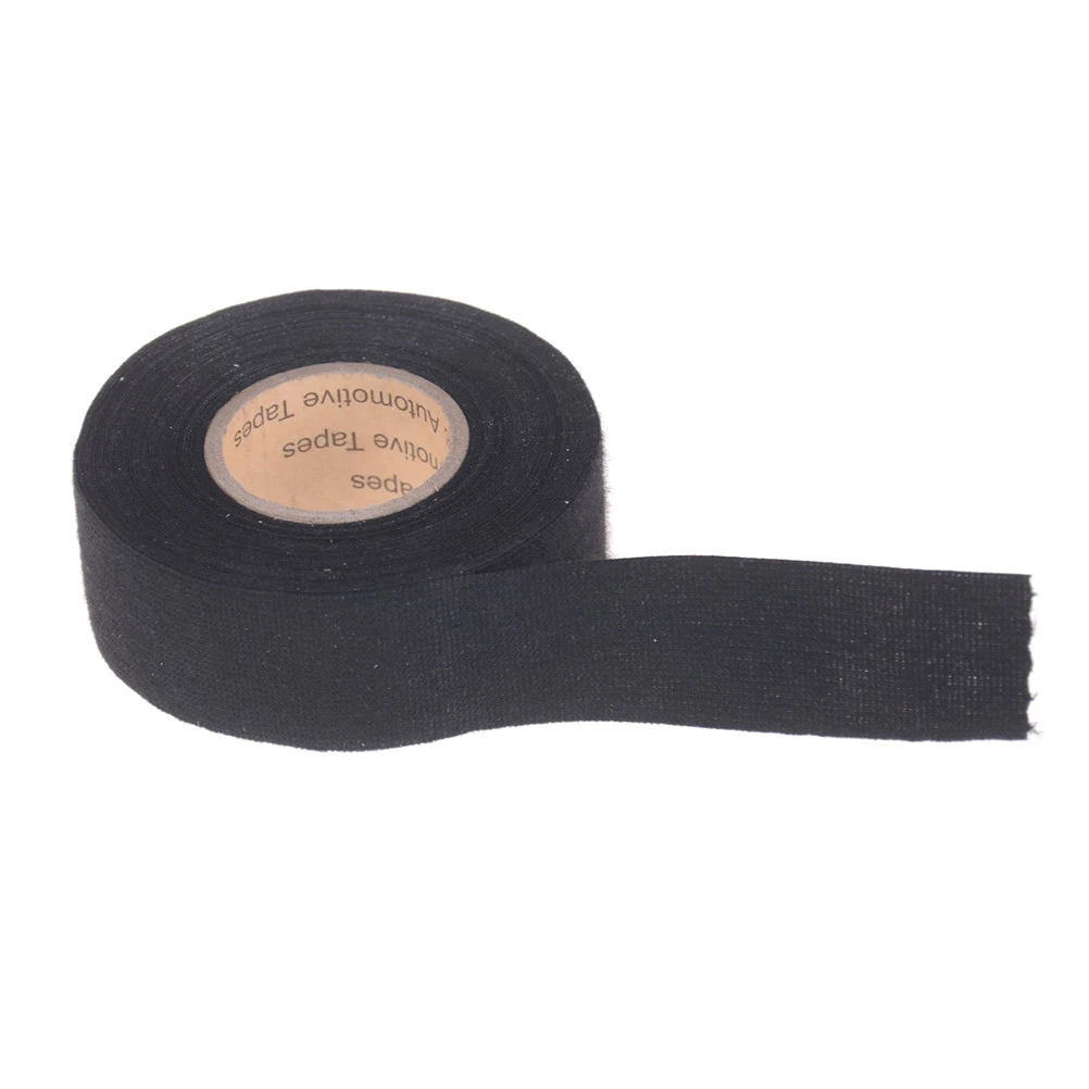 

19mm*15m Heat-resistant Wiring Harness Tape Looms Wiring Harness Cloth Fabric Tape Adhesive Cable Protection 9mm*15m 32mm*12m