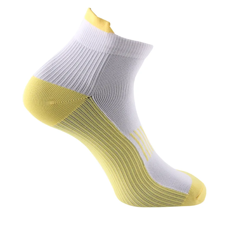 yellow Новые компрессионные Компрессионные носки для верховой езды и бега, короткие Компрессионные носки для мужчин и женщин, Повседневные носки для мужчин и женщин - Цвет: yellow