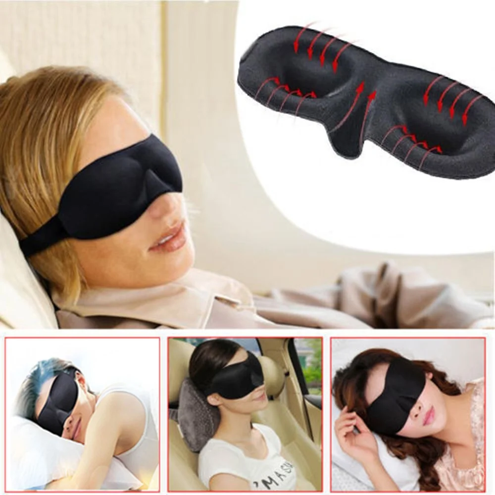 3D маска для сна крышка повязка на глаза Защитная Путешествия Отдых