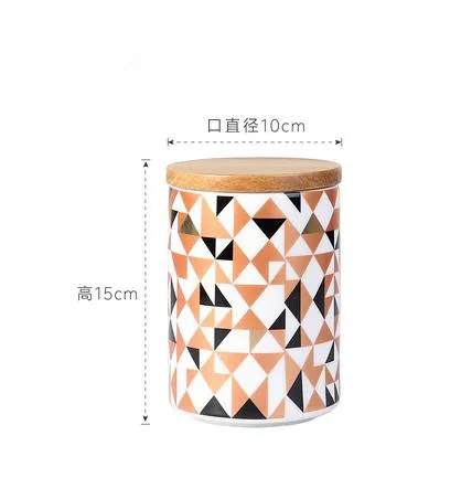 

European-style ceramic sealed storage jars, kitchen storage storage jars, coffee tea candy jars, home decoration products