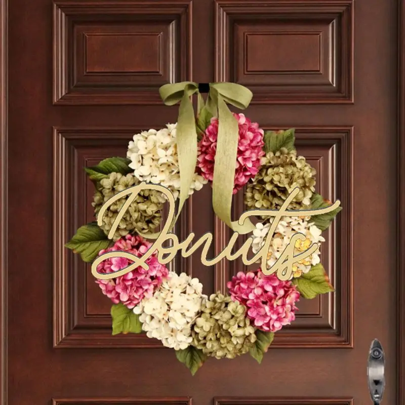 Изысканный Пончик Из Натурального Дерева вывеска для свадьбы помолвки вечерние