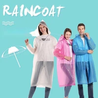 waterproof poncho raincoat for women and man transparent outdoor portable folding long height rain coat suit hiking solid color