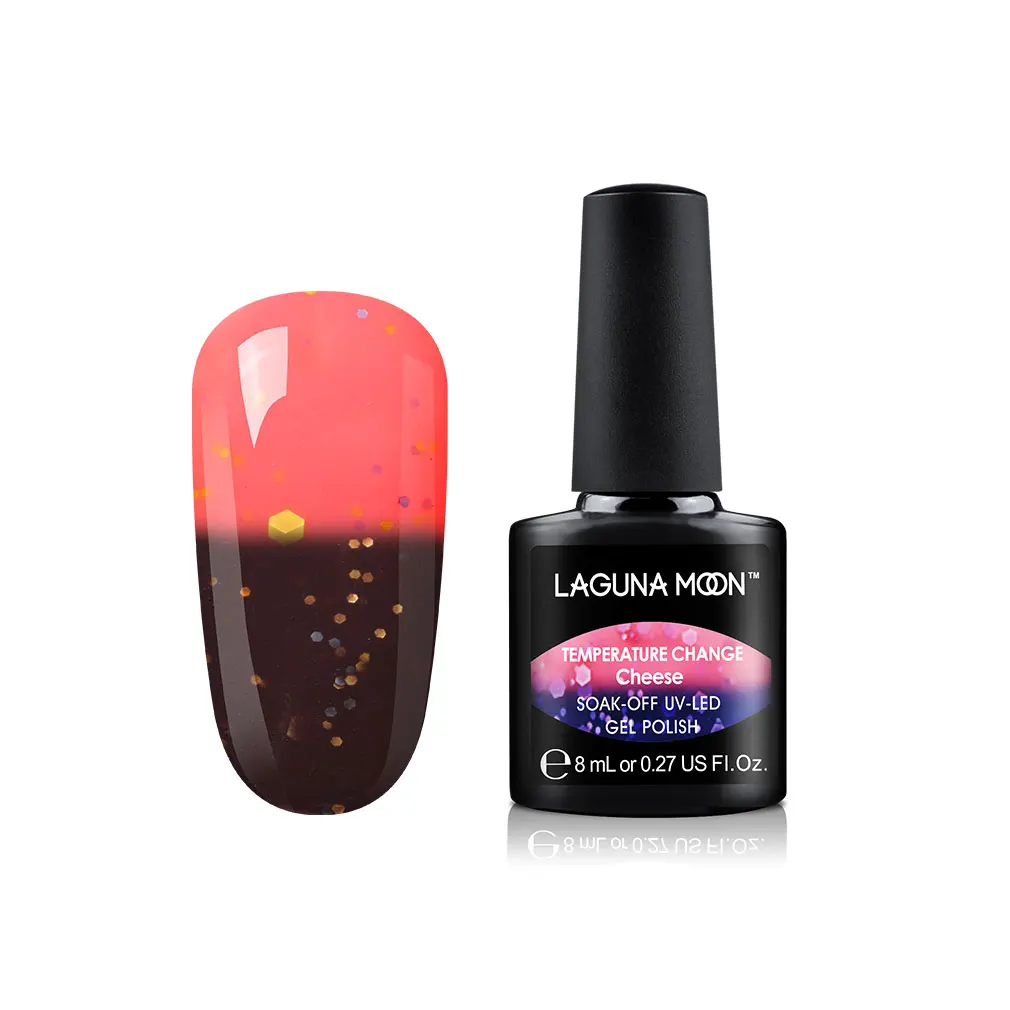 Lagunamoon 8ml Cheese Change Color UV Gel Nail Polish Temperature Change Color Soak Off Nail Art Varnish Gellak Hybrid Lacquer - Цвет: 4