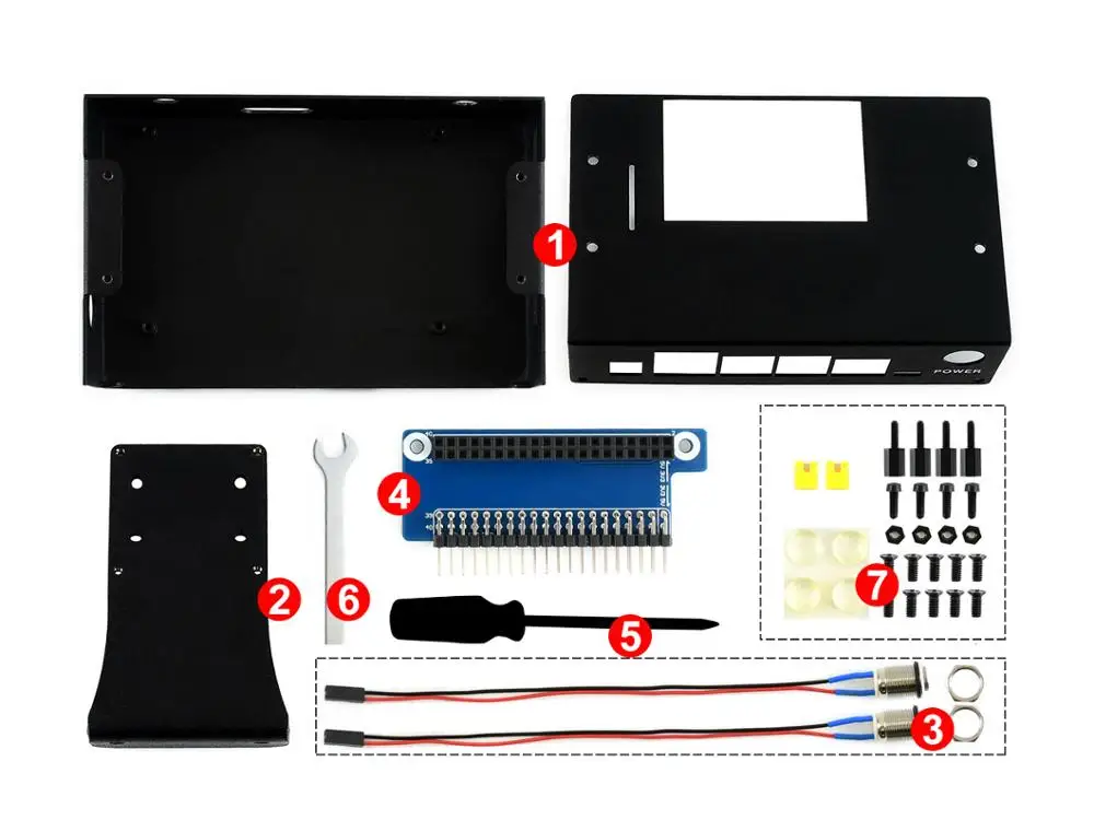 Waveshare металлический чехол (тип B) для Jetson Nano Developer Kit прочный пыленепроницаемый