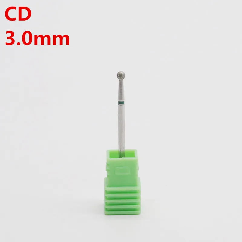 1Pcs G Стоматологическая Полировка Боры Алмазная сферическая головка ногтей сверла электрический дизайн ногтей маникюр кутикулы Бур 1 шт - Цвет: 1Pcs G