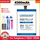 Аккумулятор LOSONCOER 4300 мАч YT0225023 для смартфона Yotaphone 2 YD201 YD206, быстрая доставка