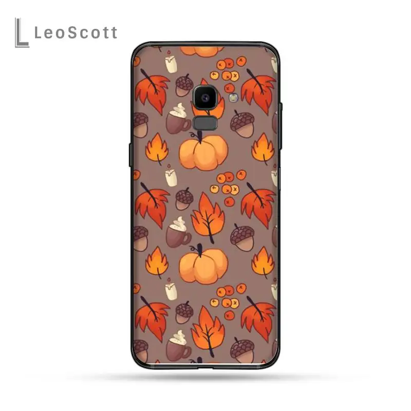 

Pumpkin happy autumn fall Phone Case For Samsung Galaxy J2 J4 J5 J6 J7 J8 2016 2017 2018 Prime Pro plus Neo duo