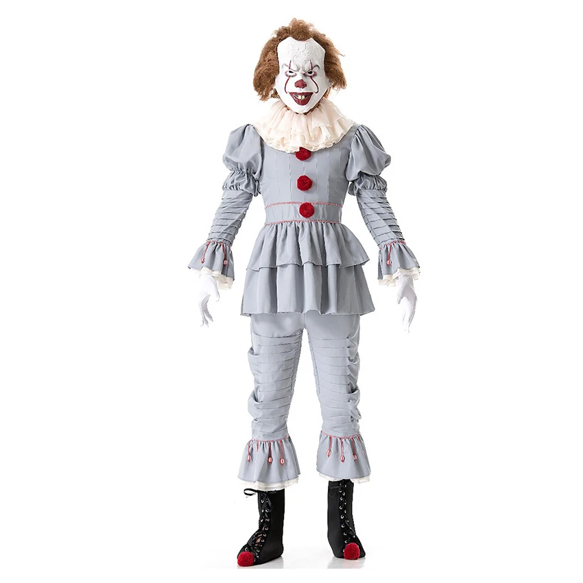 Костюм клоуна детский, костюмы на Хэллоуин Стивена Кинга It для женщин, косплей, аниме, детские карнавальные костюмы, наряд для вечеринки