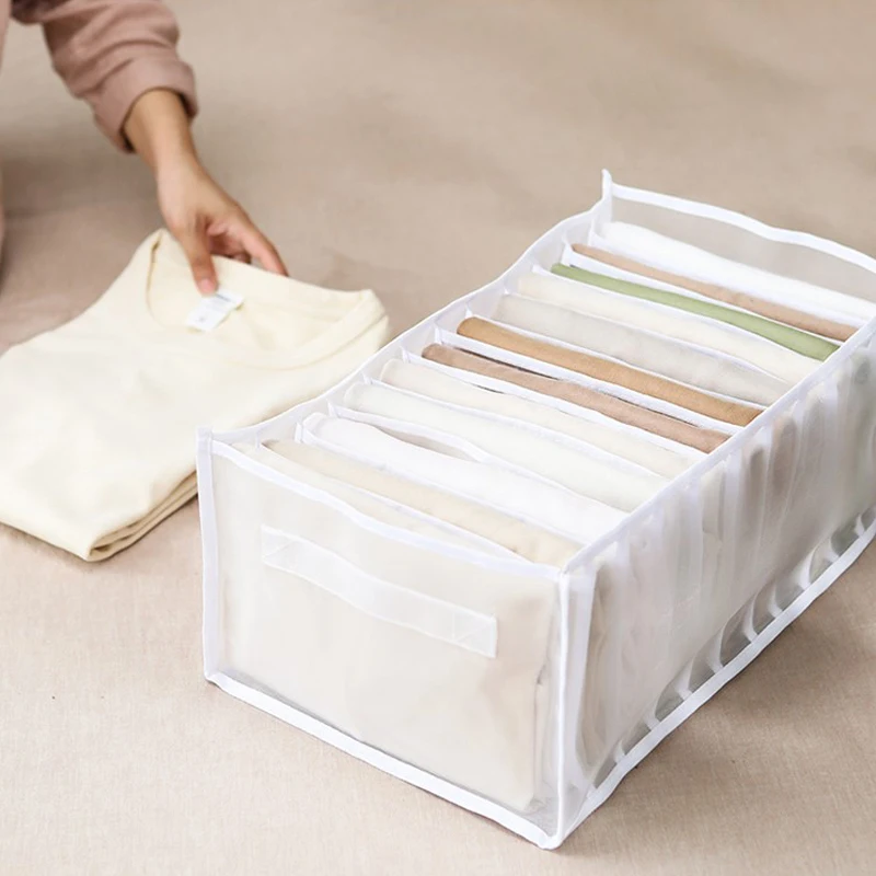 Органайзер для одежды и джинсов большой органайзер свитеров коробочка хранения